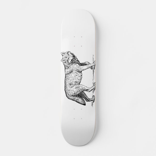 Skateboard Wolf Wild Animal (Anverso)