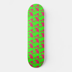 Skateboard World Map Pre-Construido Completa Neon Green Skate