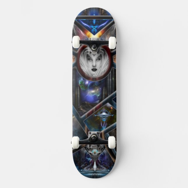 Skateboard Xzendor7 Realm De Fractal Fantasias Matrix Skatebo (Anverso)