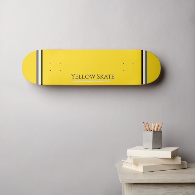 Skateboard Yellow Skate (Arte de pared (horz))