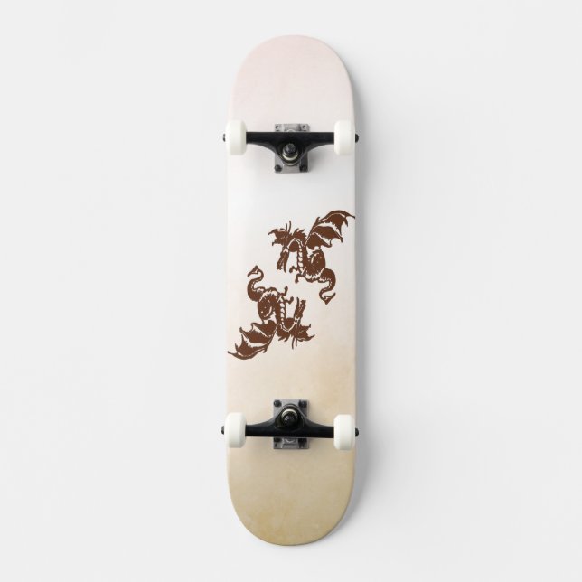 Skateboard Yin Yang Dragons (Anverso)
