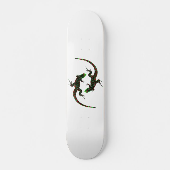 Skateboard Yin Yang Lizards (Anverso )