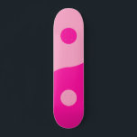 Skateboard Yin Yang Pink<br><div class="desc">Yin Yang - ilustracion yin yang rosa y caliente.</div>