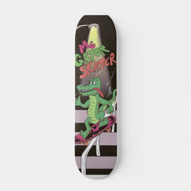 Skateboard Yo patinador del cocodrilo (Anverso )