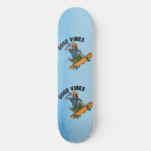 Skateboard Zazzle buenas vibraciones