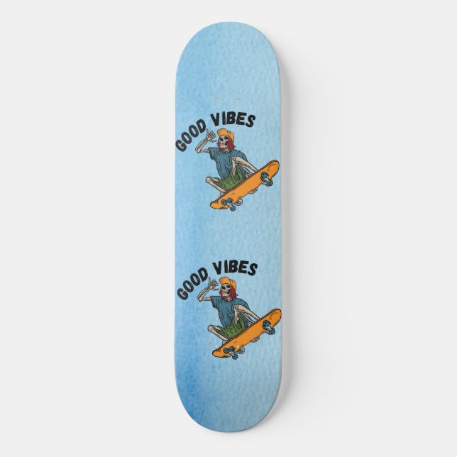 Skateboard Zazzle buenas vibraciones (Anverso)