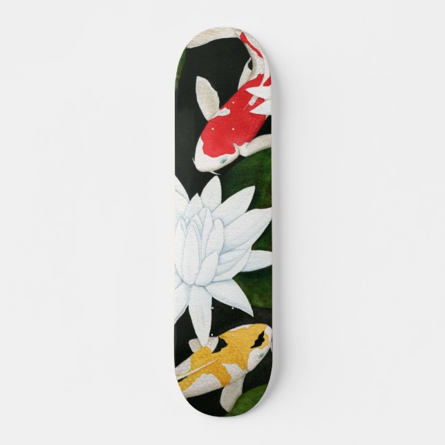 Skateboard Zen Koi (Anverso )