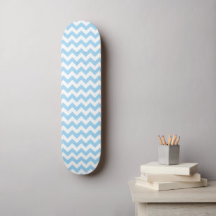 Skateboard Zigzag Azul, Chevron Azul, Patrón Geométrico