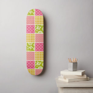 Skateboard Zigzag, Chevron, Polka Dots, Gingham, Patchwork