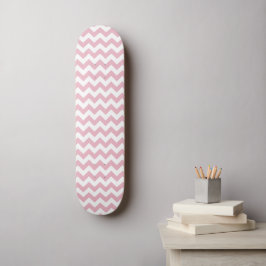 Skateboard Zigzag rosa, Chevron rosado, patrón geométrico