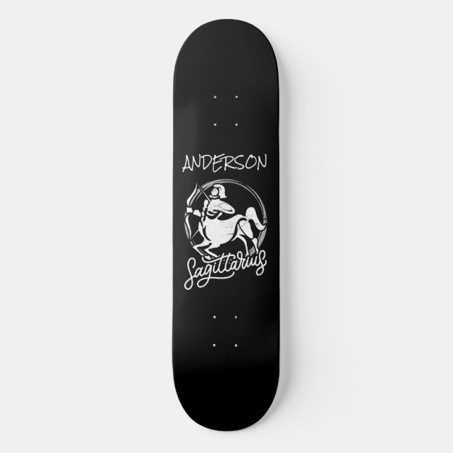 skateboard Zodiac Sagittarius personalizado  (Anverso)