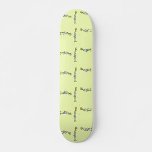 Skateboard Zombi verde delgado