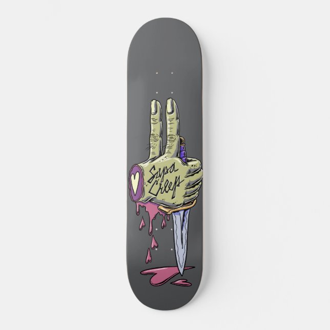 Skateboard Zombie de mano escalonada 8.0 (Anverso)
