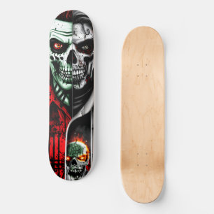 Skateboard Zombie y Skull