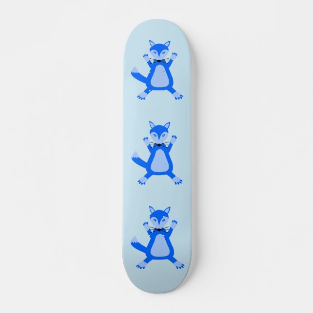 Skateboard Zorro Bebé Niño Azul Bonito (Anverso )