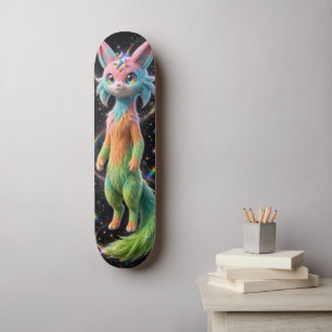 Skateboard Zorro de Cristal Arcoíris - Bestia Pastel de la Ga
