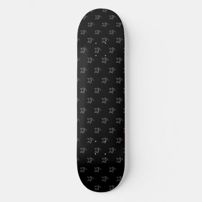 Skateboard Zorro Minimalista (Anverso)