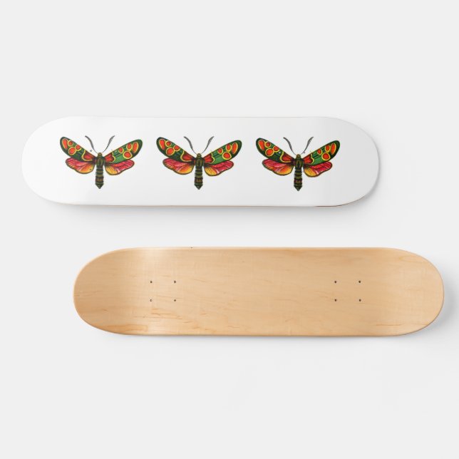 Skateboard Zygaena carniolica - La malla de burnet crepuscula (Horz)