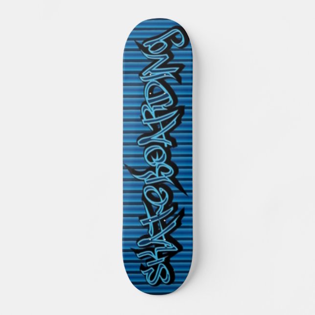 Skateboarding Azul - Skateboard (Anverso)