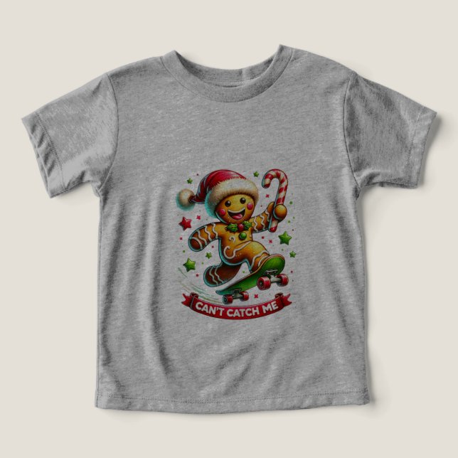 Skateboarding Gingerbread Joy (Diseño delantero )