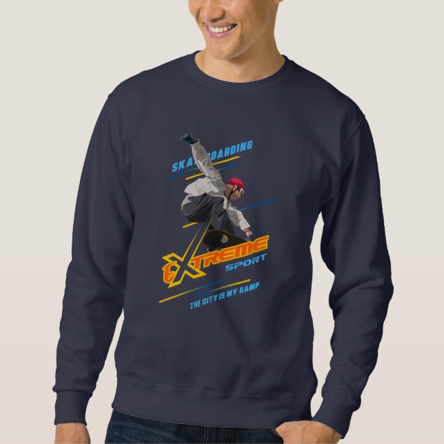 Skateboarding | Sudadera masculina (Anverso)
