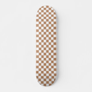 Skateboards Checker Patrón negro y blanco