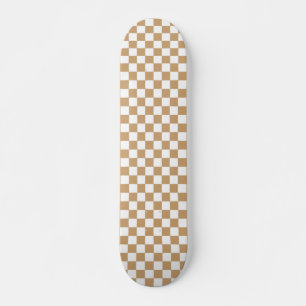 Skateboards Checker Patrón negro y blanco