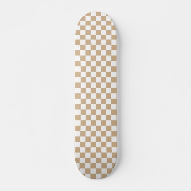 Skateboards Checker Patrón negro y blanco (Anverso )