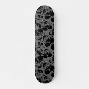 Skateboards Skull Pattern_black y blanco