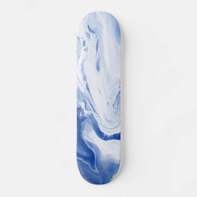 Skateboards vaga bleu aquarelle (Anverso)