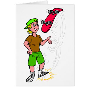 Skater Boy Skateboarding Fun Skateboard