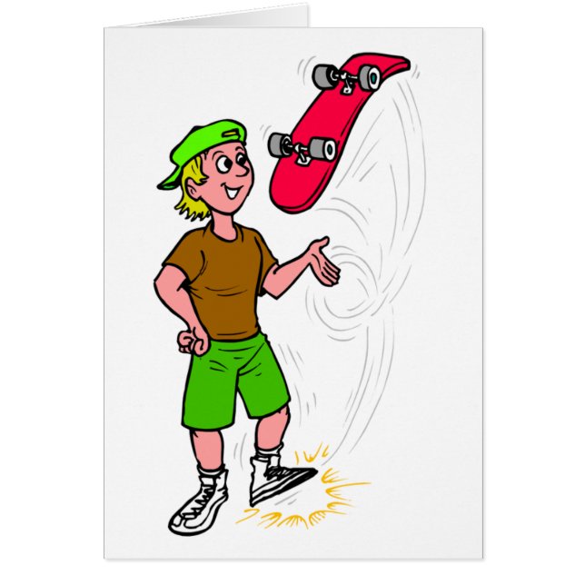 Skater Boy Skateboarding Fun Skateboard (Frente)