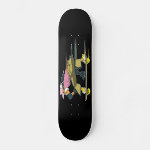 Skater Chica En Movimiento Skateboard