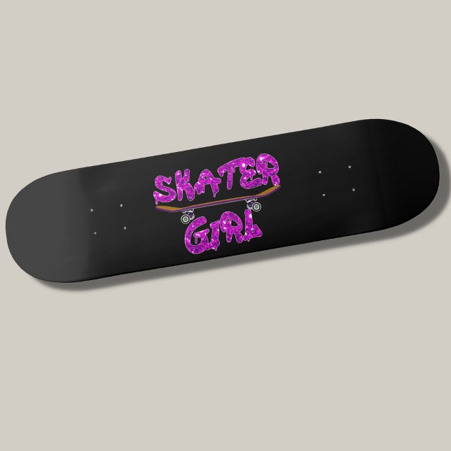 Skater Chica Purple Pink Skateboard (Subido por el creador)