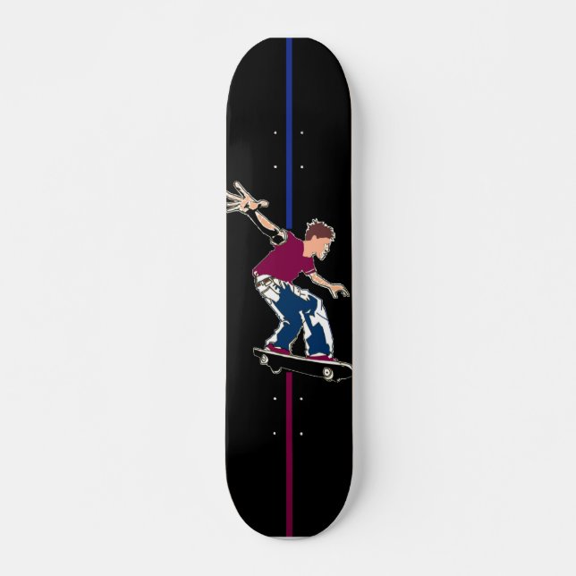 Skater en la oscuridad - Skateboard (Anverso )
