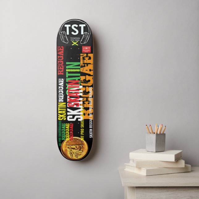 SKATIN REGGAE JMT Patineta (Arte de la pared)