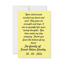 Skaymarts | Tarjeta de agradecimiento con letra ca