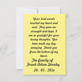 Skaymarts | Tarjeta de agradecimiento con letra ca