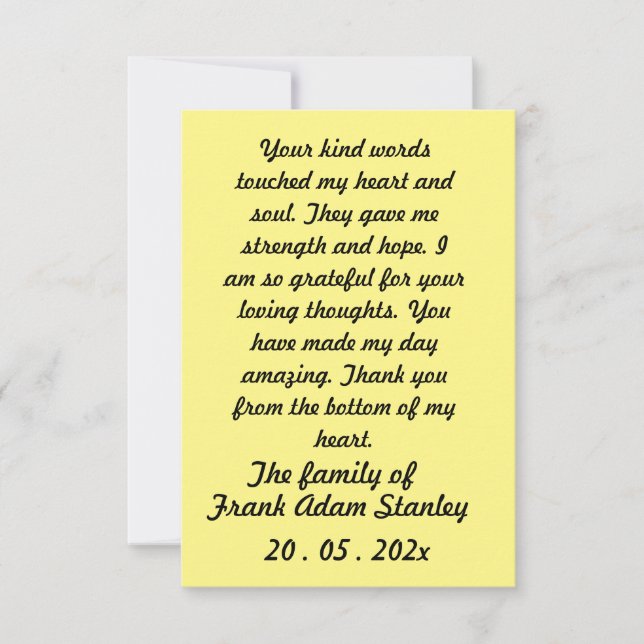 Skaymarts | Tarjeta de agradecimiento con letra ca (Anverso)