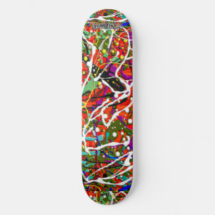 SKB_013 Cubierta de skateboard de pintura de pizar