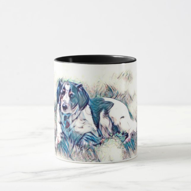 Skeeter la taza de café del perro (Centro)