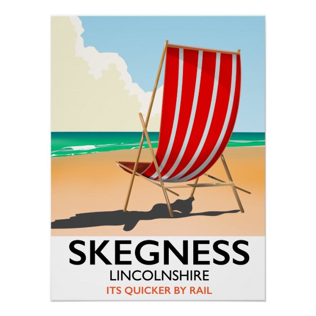 Skegness poster de playa de Lincolnshire (Anverso)