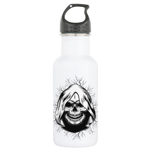Skeleton - Botella de agua de Halloween (Anverso)