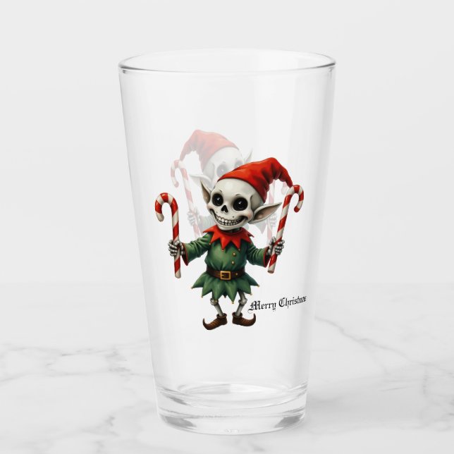 Skeleton Christmas Elf – Creepy Cute Dark Holiday  (Anverso)