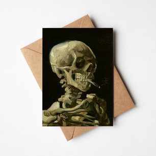 Skeleton con cigarrillo en llamas   Vincent van Go
