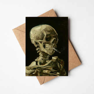 Skeleton con cigarrillo en llamas | Vincent van Go
