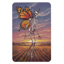 Skeleton con imán de diseño de ala mariposa