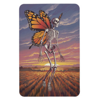 Skeleton con imán de diseño de ala mariposa
