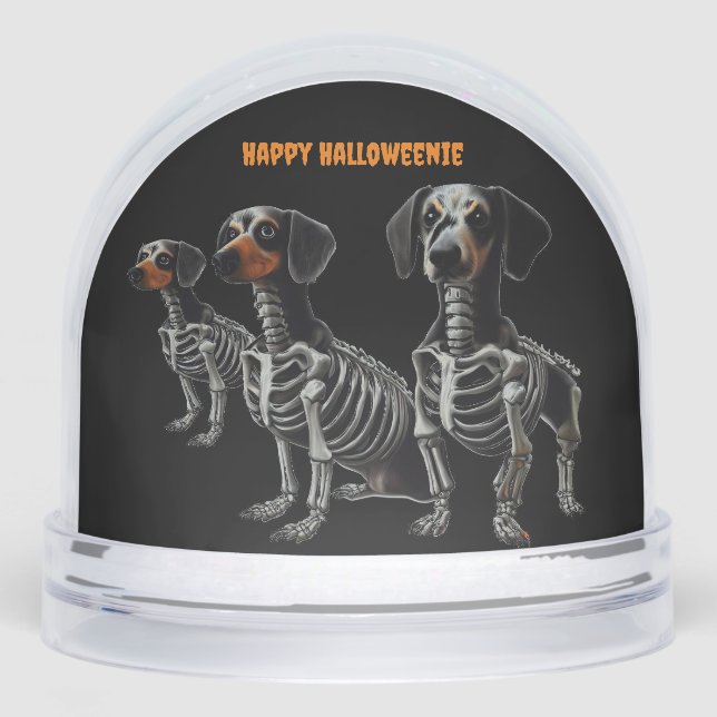 Skeleton Dachshund Halloween (Anverso)