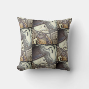 SKELETON DE FUMADORES, COJÍN DECORATIVO FANTASMA D